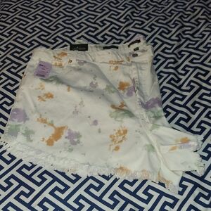 Wild Fable Splatter/ Tie Dye Denim Skirt